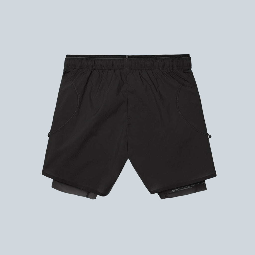 RIPPY CORDURA 5 TRAIL SHORTS - BLACK