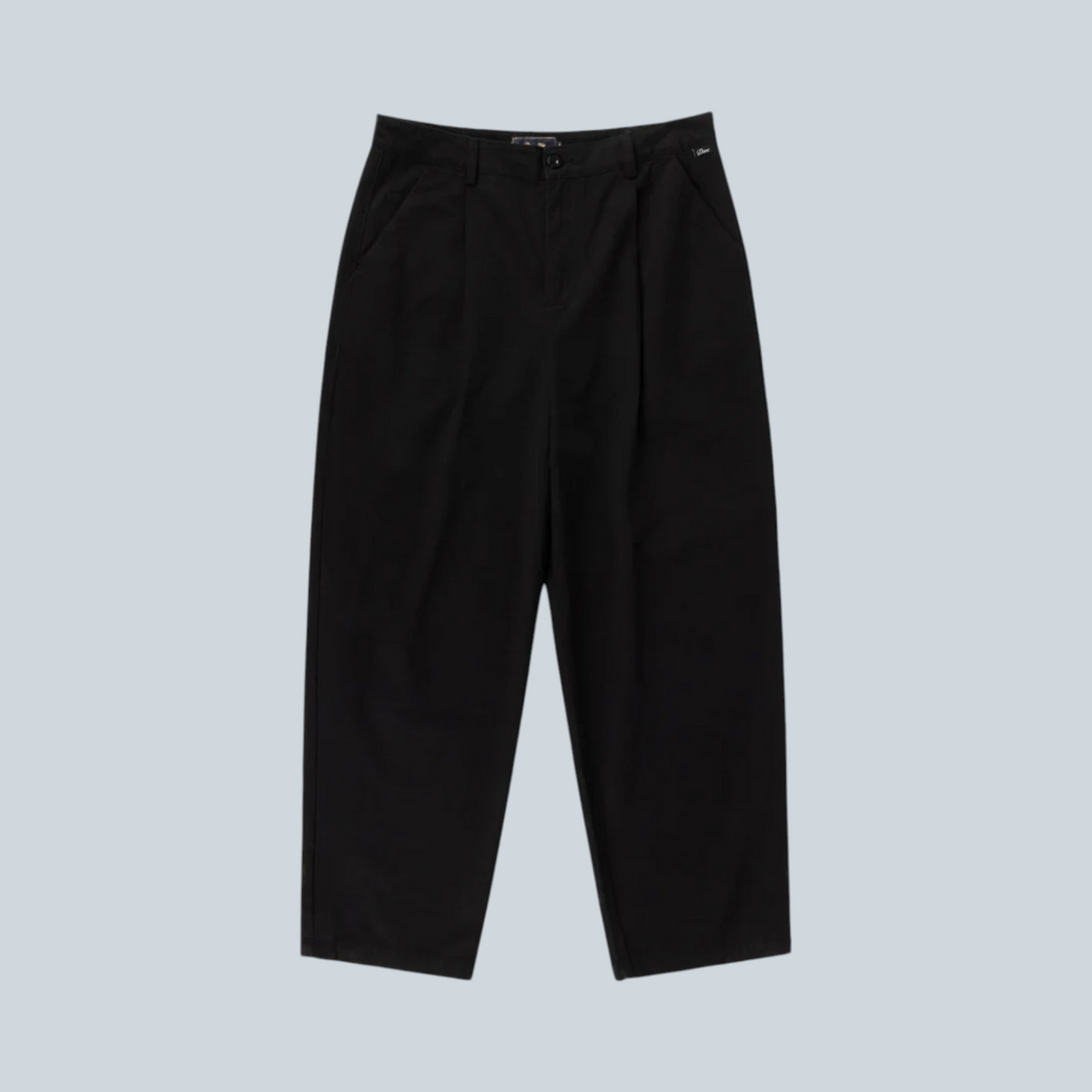 Pantalon chino baggy noir Saison avec coupe décontractée et poches latérales