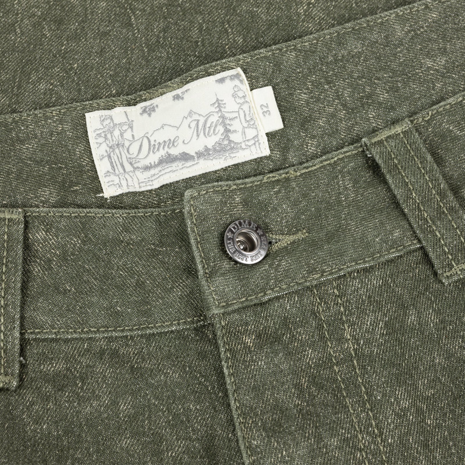 CLASSIC DENIM SHORTS - ELECTRIC GREEN