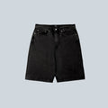 WHISKERS DENIM JORTS - BLACK DENIM