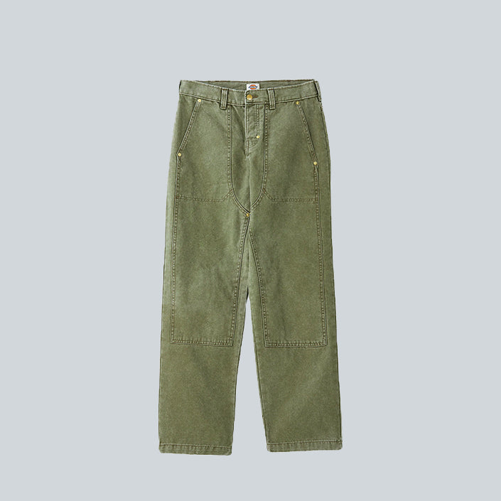 DICKIES TRUCKER DOUBLE KNEE PANTS - MILITARY GREEN image 0
