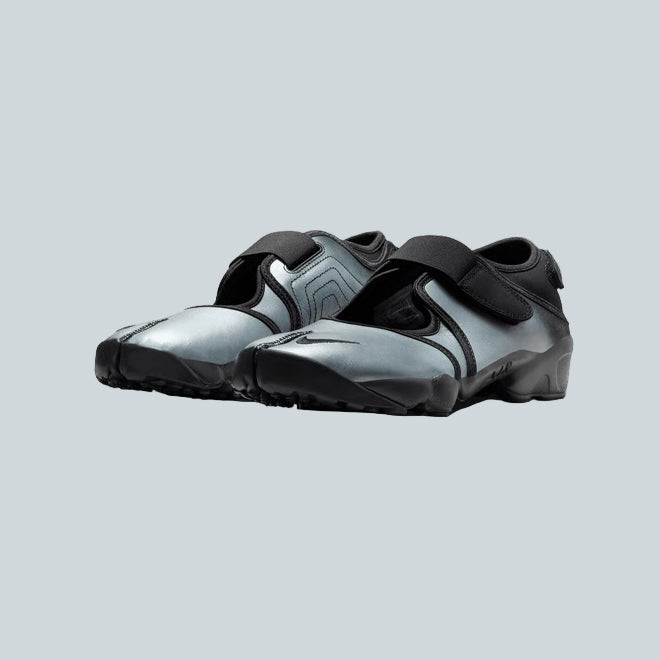 NIKE AIR RIFT LEATHER - BLACK / METALLIC SILVER image 1
