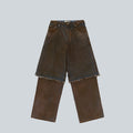 PIET OVERLAYED DENIM TROUSERS - BLUE image 0