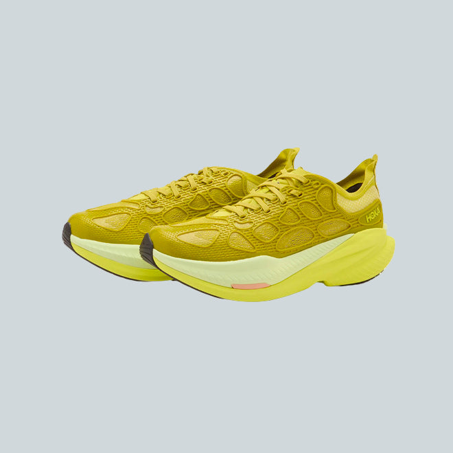 HOKA ONE ONE U MACH X CAGED - PEA GREEN / CITRUS image 1