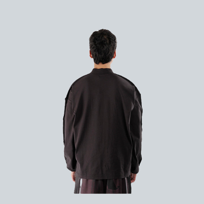 UMBRO ACUTO MOCK LONG SLEEVE - WASHED BLACK image 1