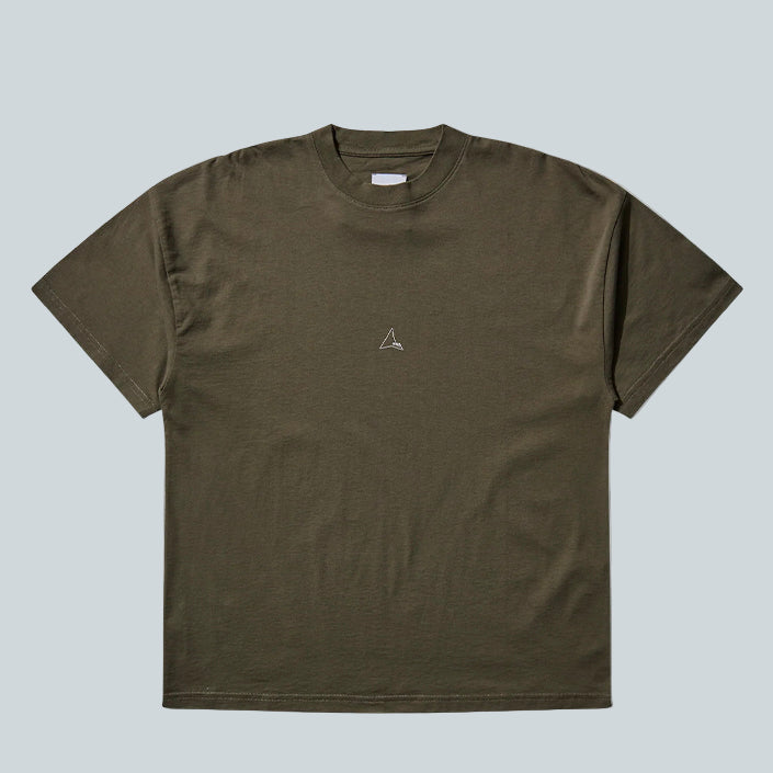 ROA LOGO ORGANIC TSHIRT - OLIVE image 0