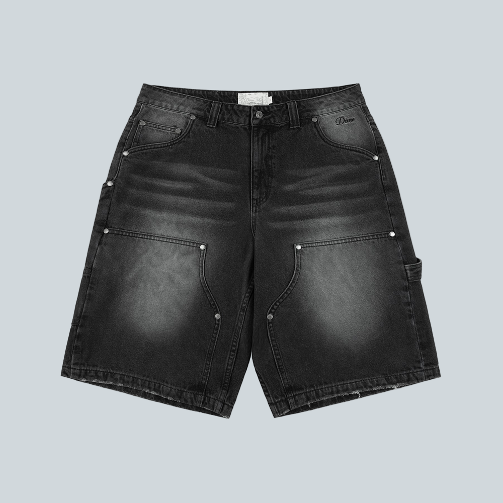DIME MTL CARPENTER SHORT DENIM - SANDBLASTED BLACK image 0