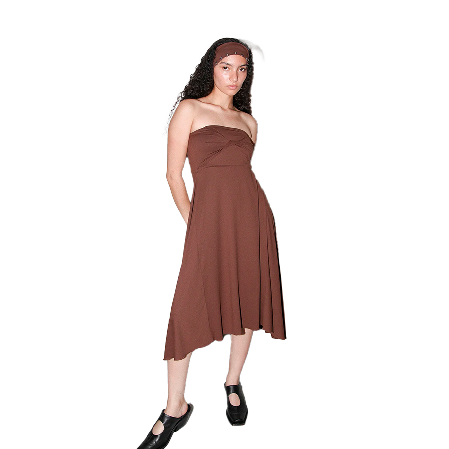 KKCO TWIST DRESS - MUD image 0