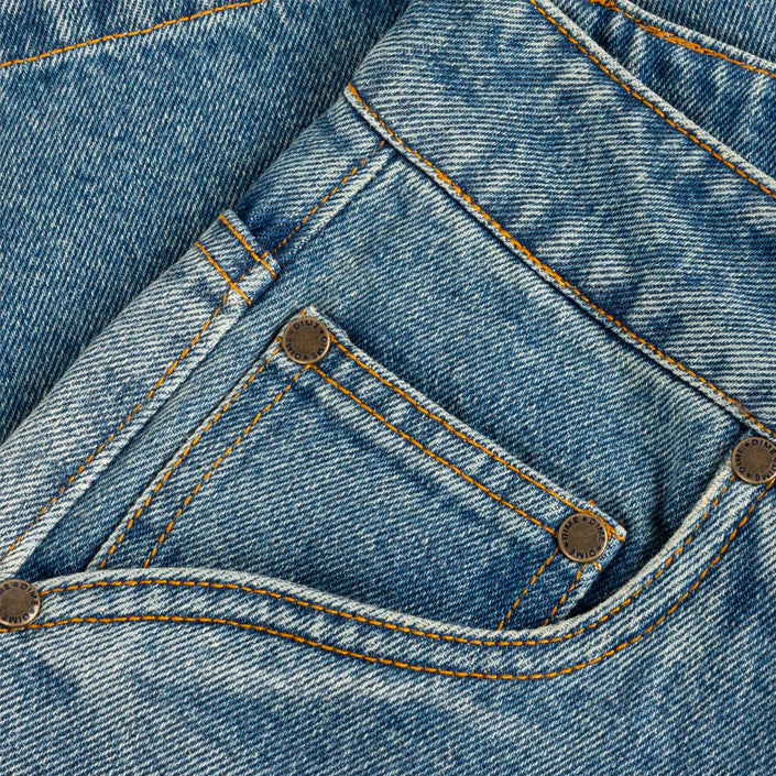 DIME MTL CARPENTERDENIM SHORTS - BLUE image 3