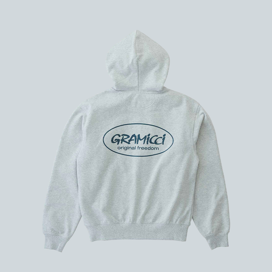 GRAMICCI ORIGINAL FREEDOM ZIP HOODED SWEATSHIRT - HEATHER ASH image 0