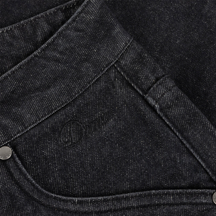 DIME MTL CARPENTERDENIM SHORTS - BLACK image 3