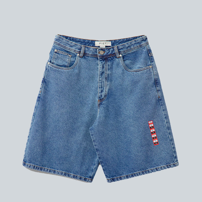 PIET BRAND NEW SHORTS - WASHED DENIM image 0