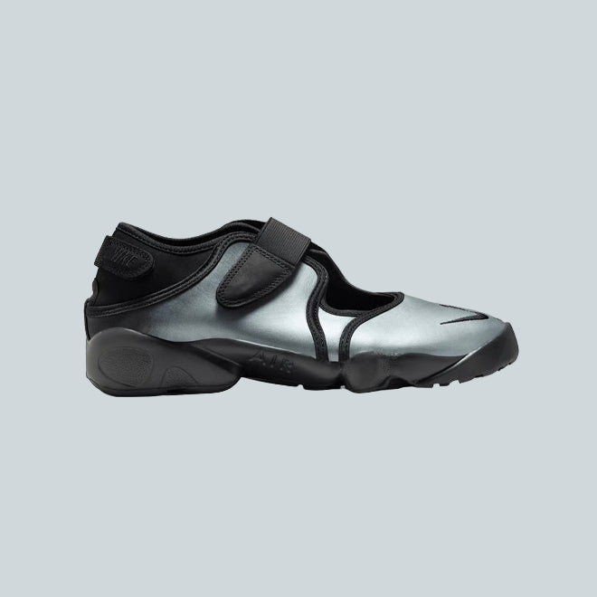 NIKE AIR RIFT LEATHER - BLACK / METALLIC SILVER image 0