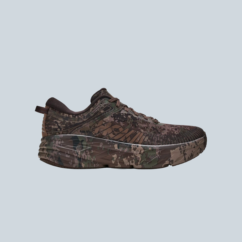 HOKA Bondi 7 BEAMS Chestnut Black Bean - profil extérieur