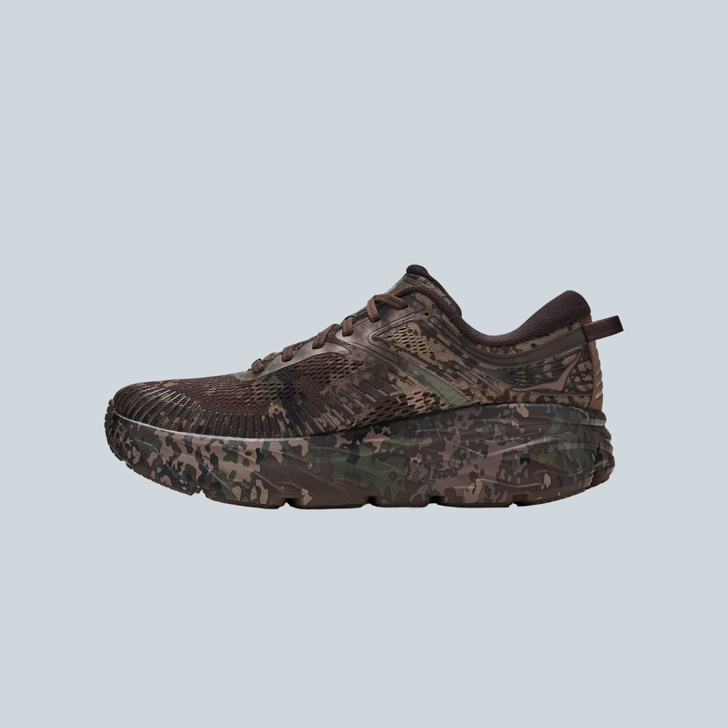 HOKA Bondi 7 BEAMS Chestnut Black Bean - profil intérieur