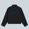 CIRCLE LOGO JEANS JACKET - BLACK