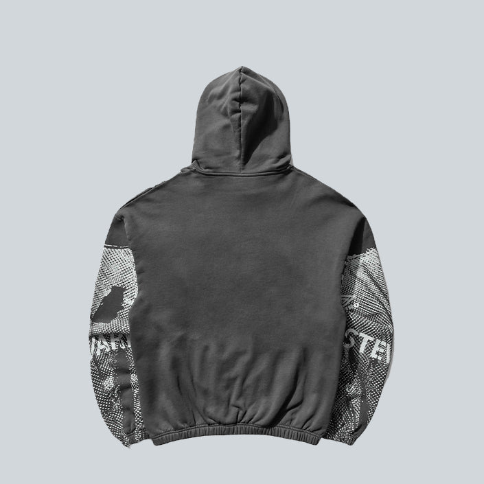 UMBRO STEWARD VEST MASKED HOODIE - DARK GREY image 1