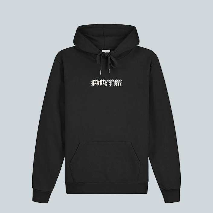 ARTE PIXEL HOODIE - BLACK image 0