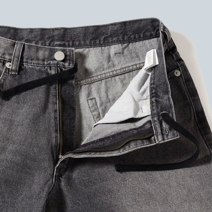 BALLOON WIDE DENIM - BLACK