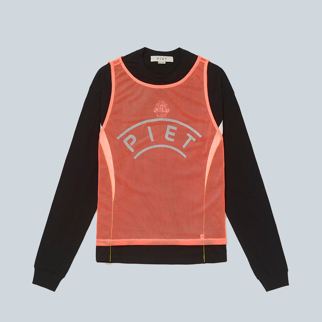 VEST LONG SLEEVE TSHIRT - BLACK