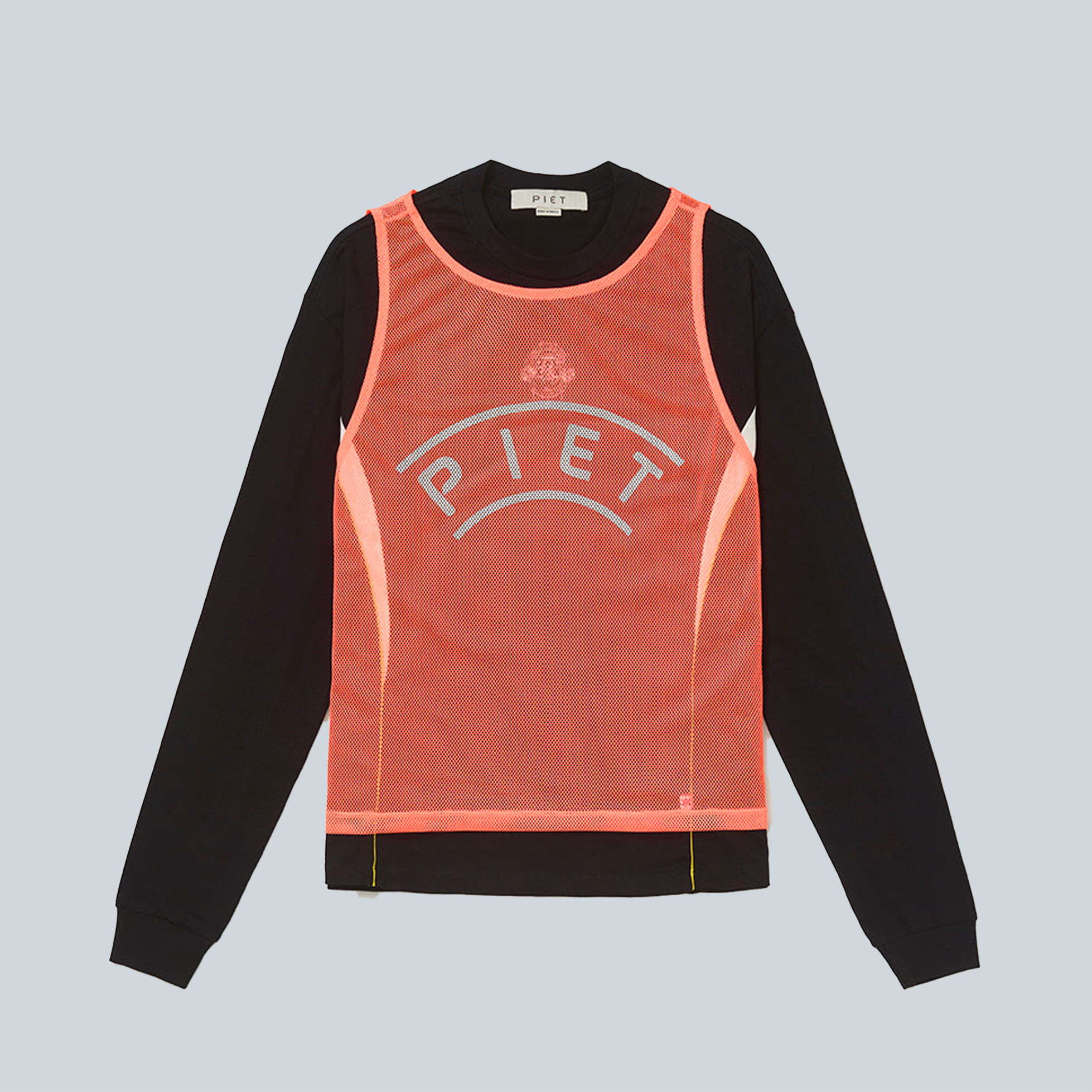 VEST LONG SLEEVE TSHIRT - BLACK