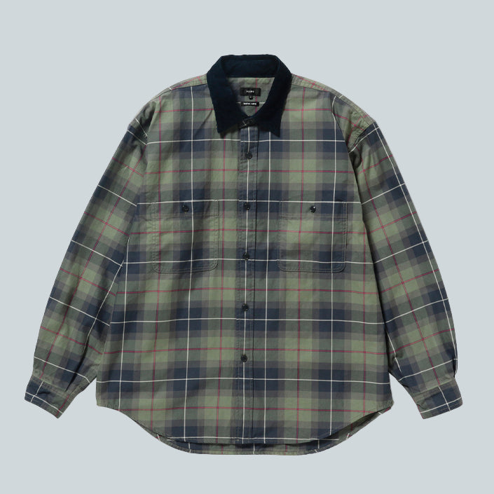 BEAMS WORK CHECK SHIRTS - OLIVR image 0