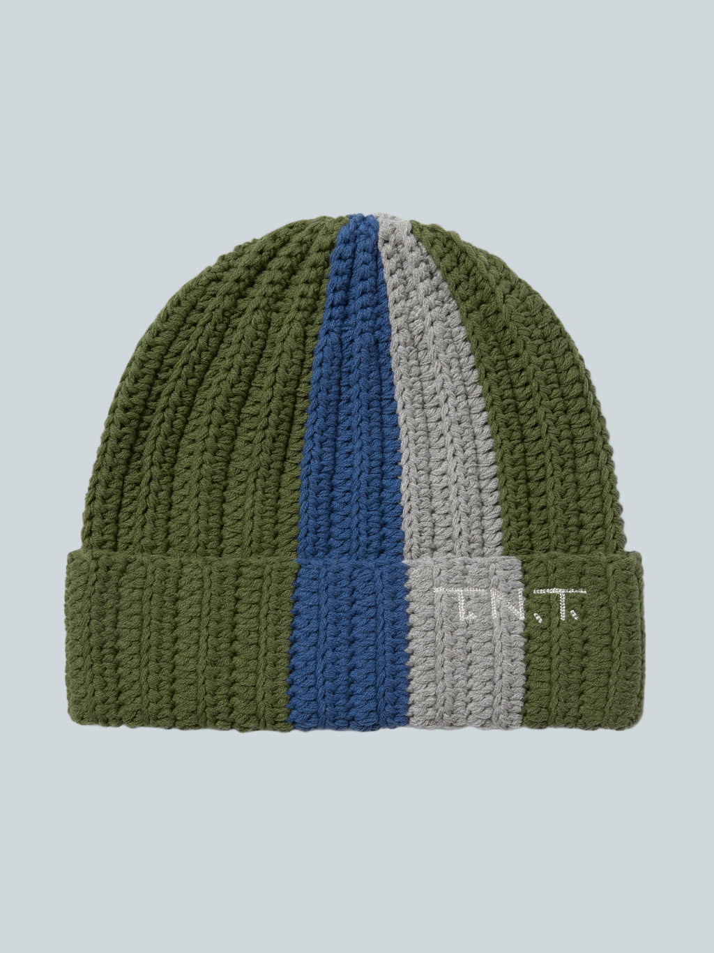 THISISNEVERTHAT MULTICOLOR CROCHET BEANIE - GREEN image 0