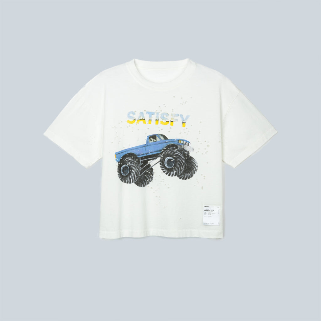 WOMEN MOTHTECH MUSCLE TEE MONSTER TRUCK - OFF WHITE