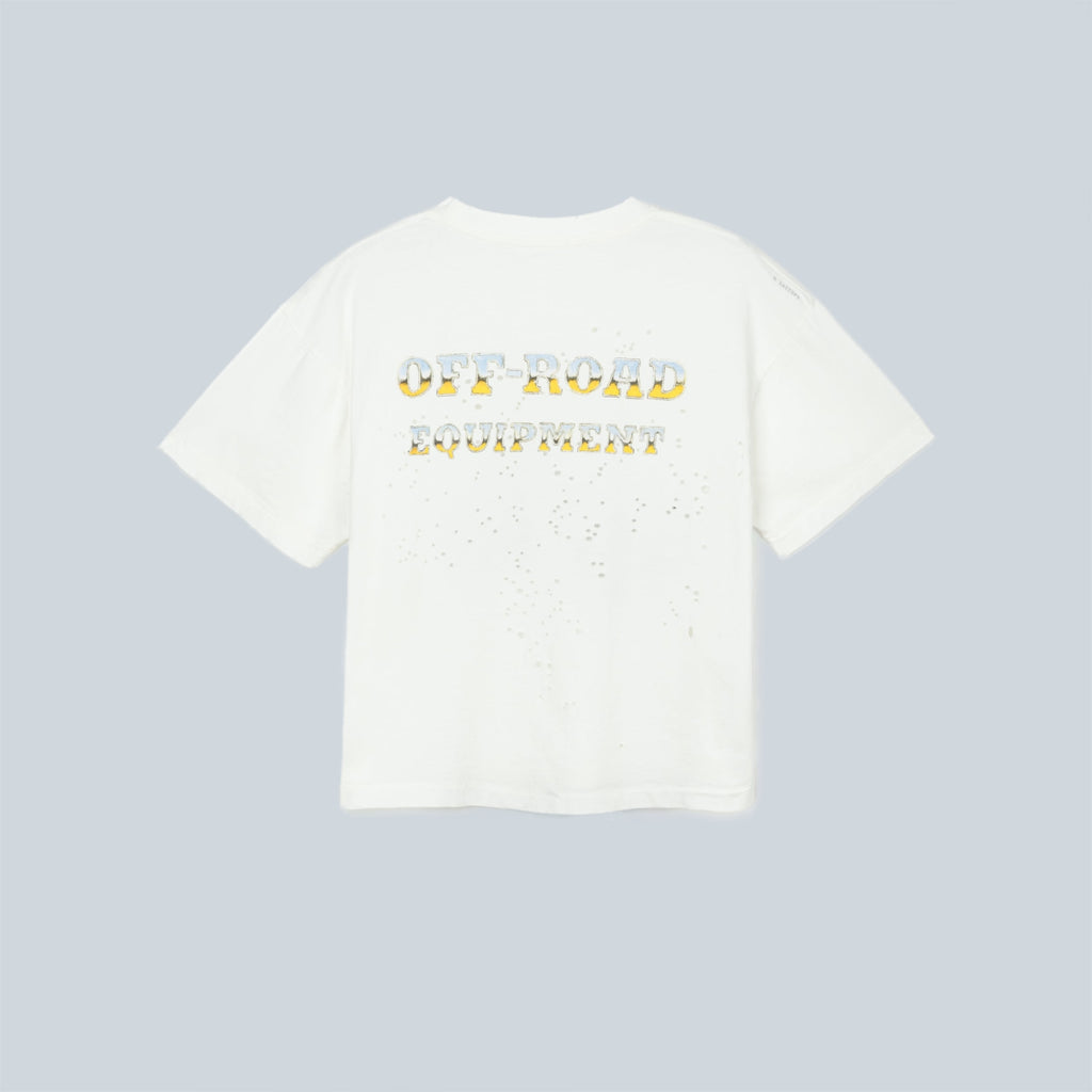 WOMEN MOTHTECH MUSCLE TEE MONSTER TRUCK - OFF WHITE