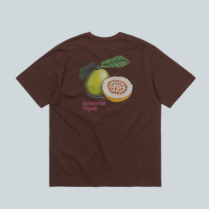 THISISNEVERTHAT GUAVA TEE - DARK CHOCOLATE image 1