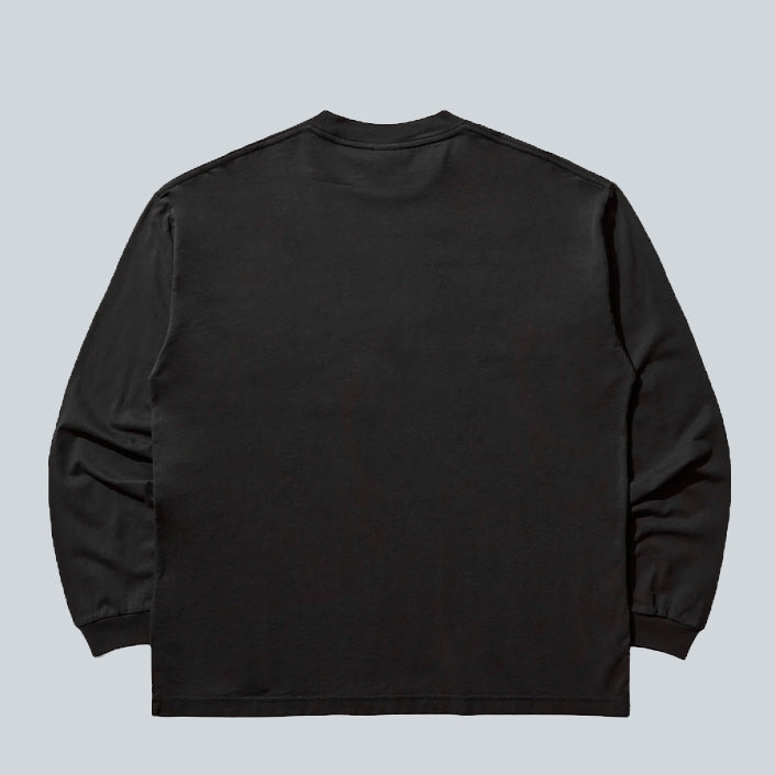 UMBRO OG LOGO LS SHIRT - WASHED BLACK image 1