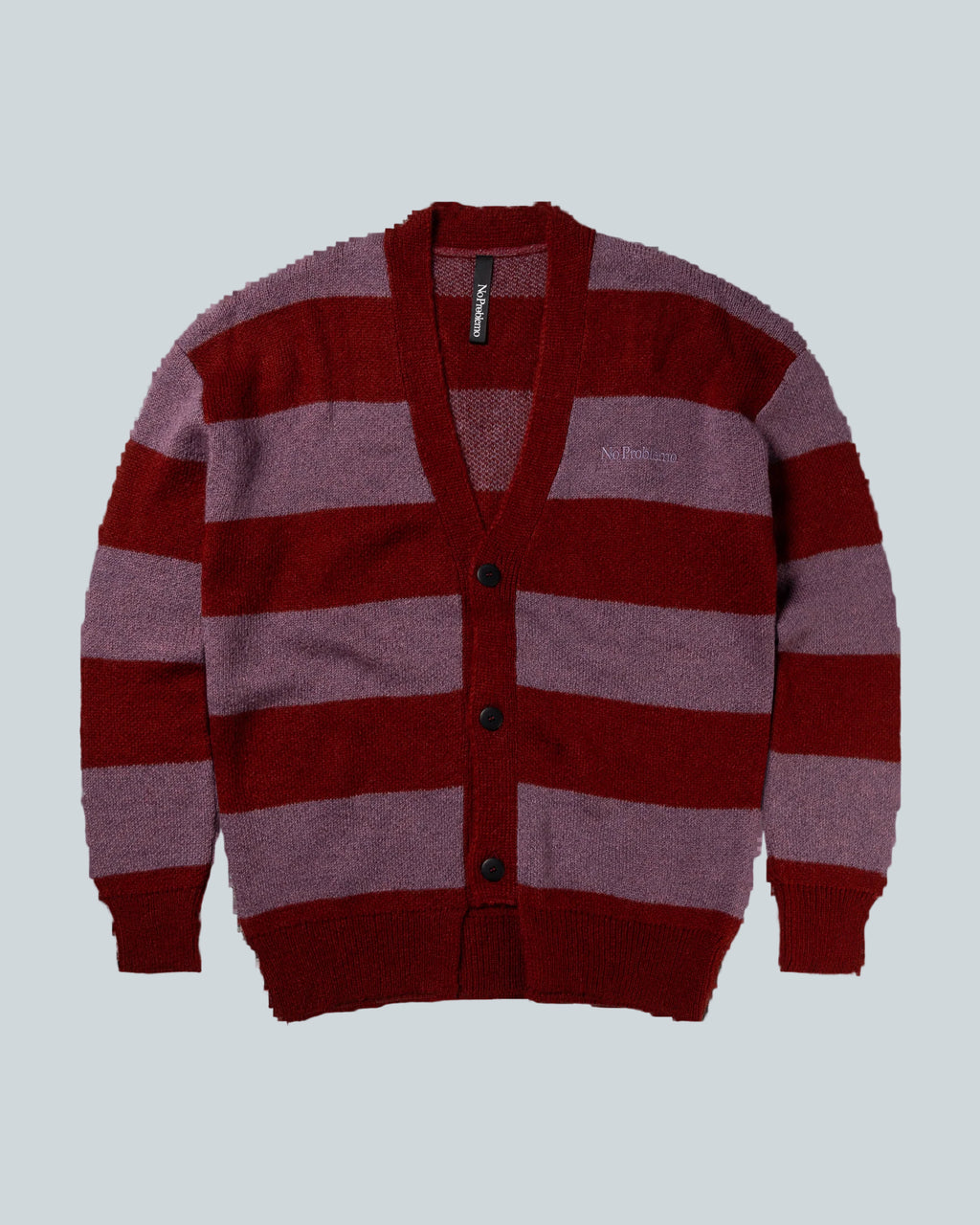 NO PROBLEMO STRIPED MOHAIR OVERSIZED CARDIGAN image 0