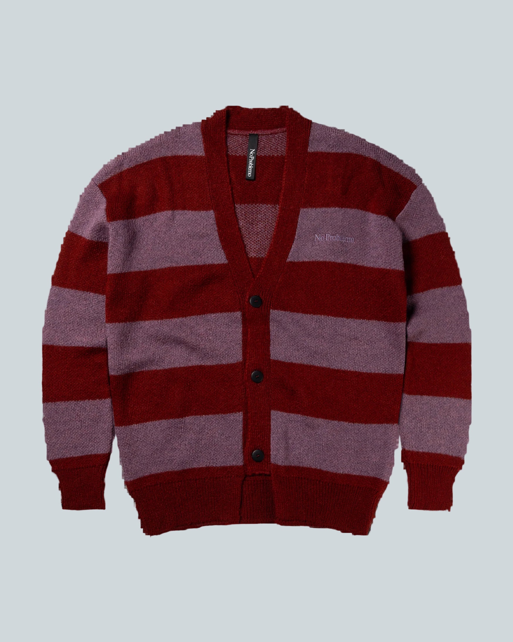 NO PROBLEMO STRIPED MOHAIR OVERSIZED CARDIGAN image 0