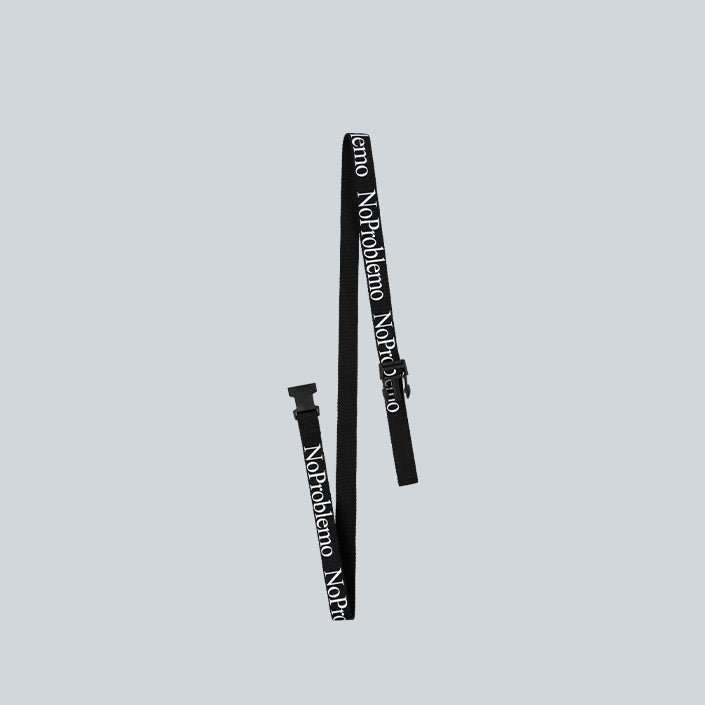 NO PROBLEMO WEBBING BELT - BLACK image 0