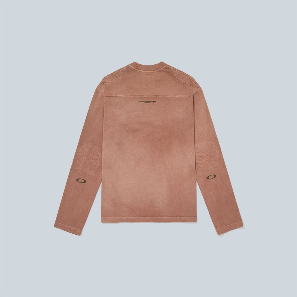 PADDED LONG SLEEVE TSHIRT - DARK TAN