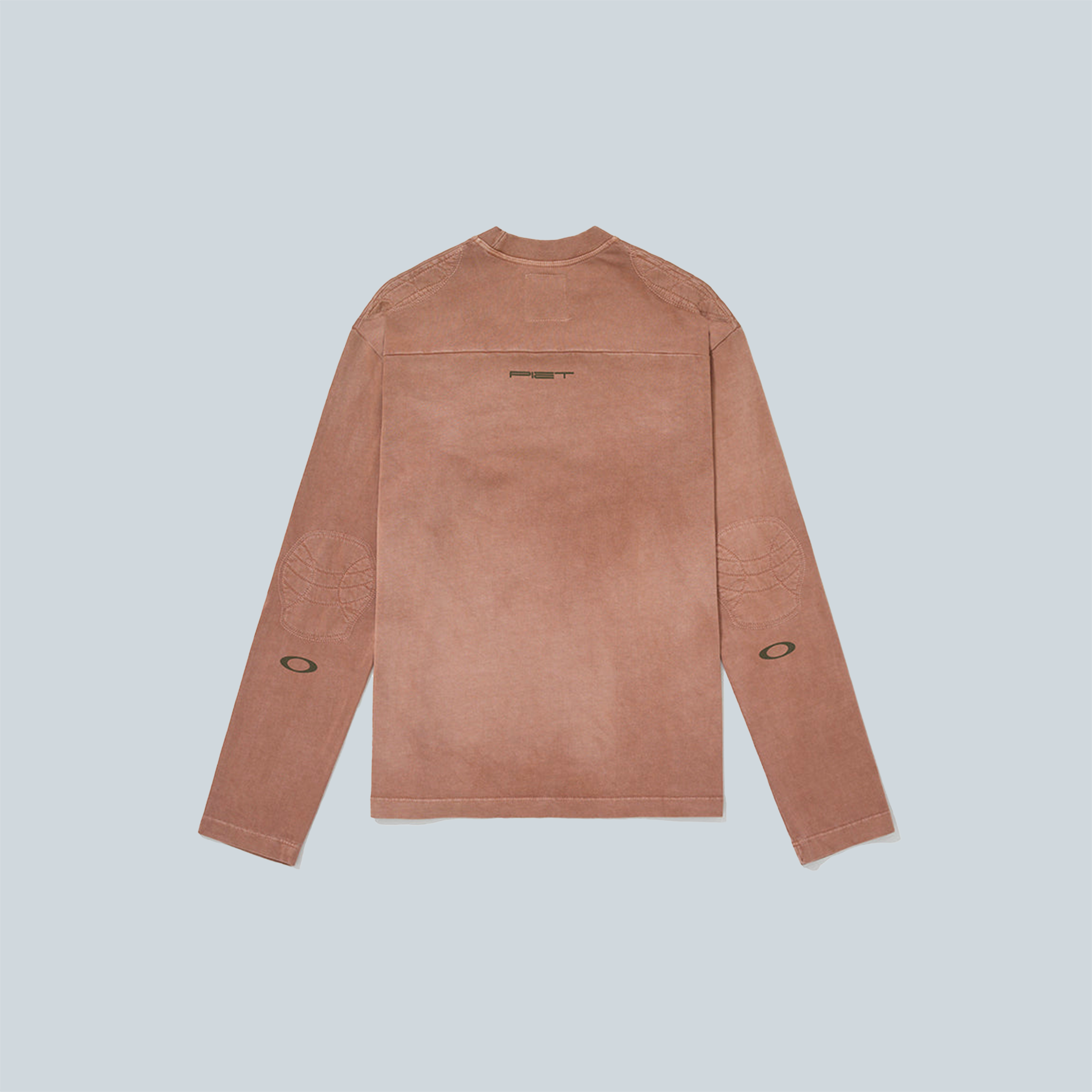 PADDED LONG SLEEVE TSHIRT - DARK TAN