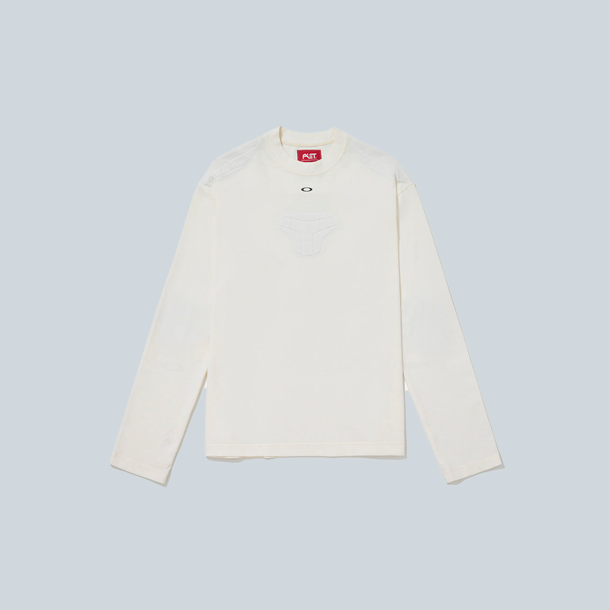PADDED LONG SLEEVE TSHIRT - BONE WHITE