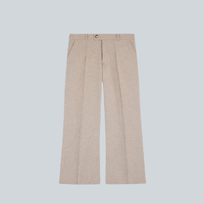 WALK IN PARIS THE FLARE TAILORING PANTS - BEIGE image 0