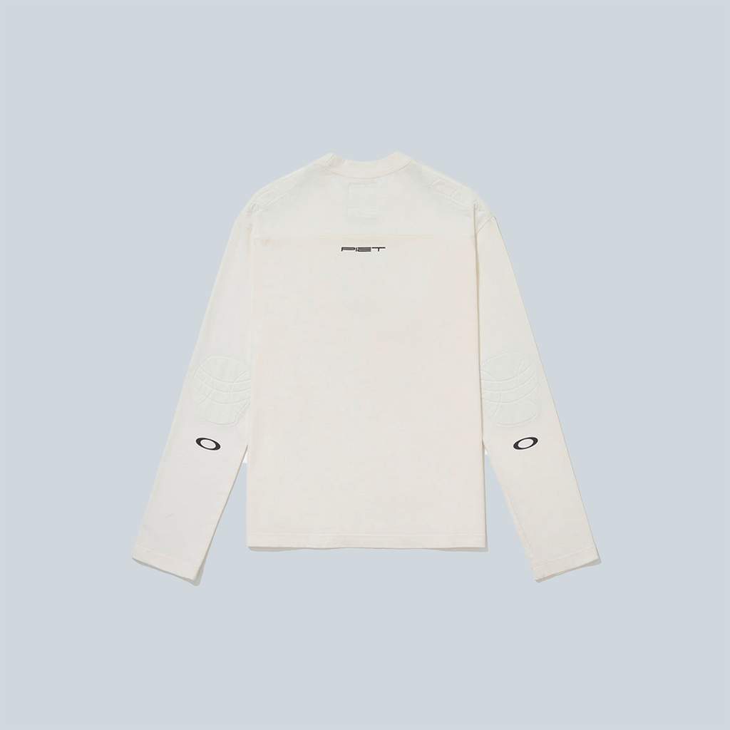 PADDED LONG SLEEVE TSHIRT - BONE WHITE