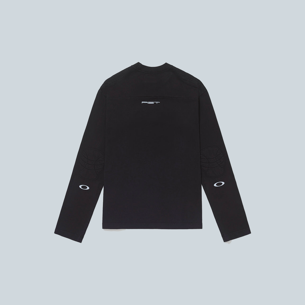 PADDED LONG SLEEVE TSHIRT - BLACK