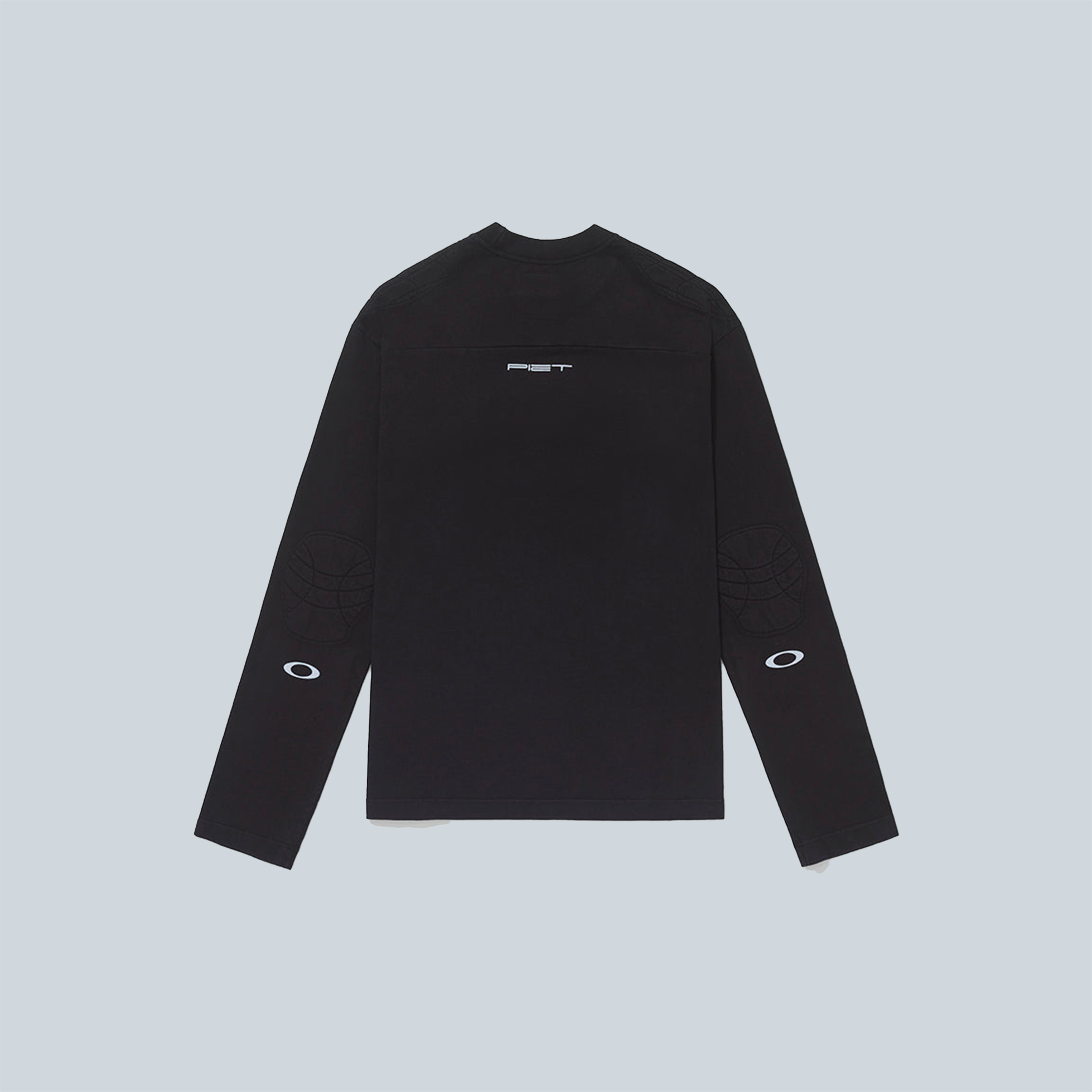 PADDED LONG SLEEVE TSHIRT - BLACK