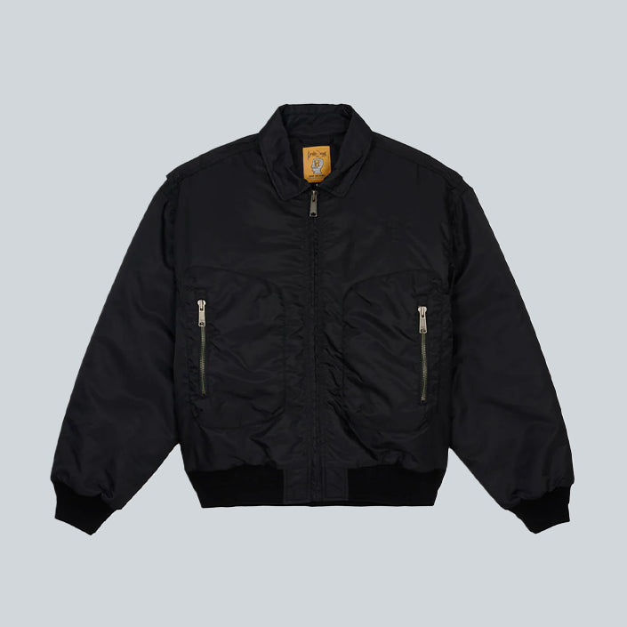 BRAIN DEAD EMBROIDERED 3D FLIGHT JACKET - BLACK image 0