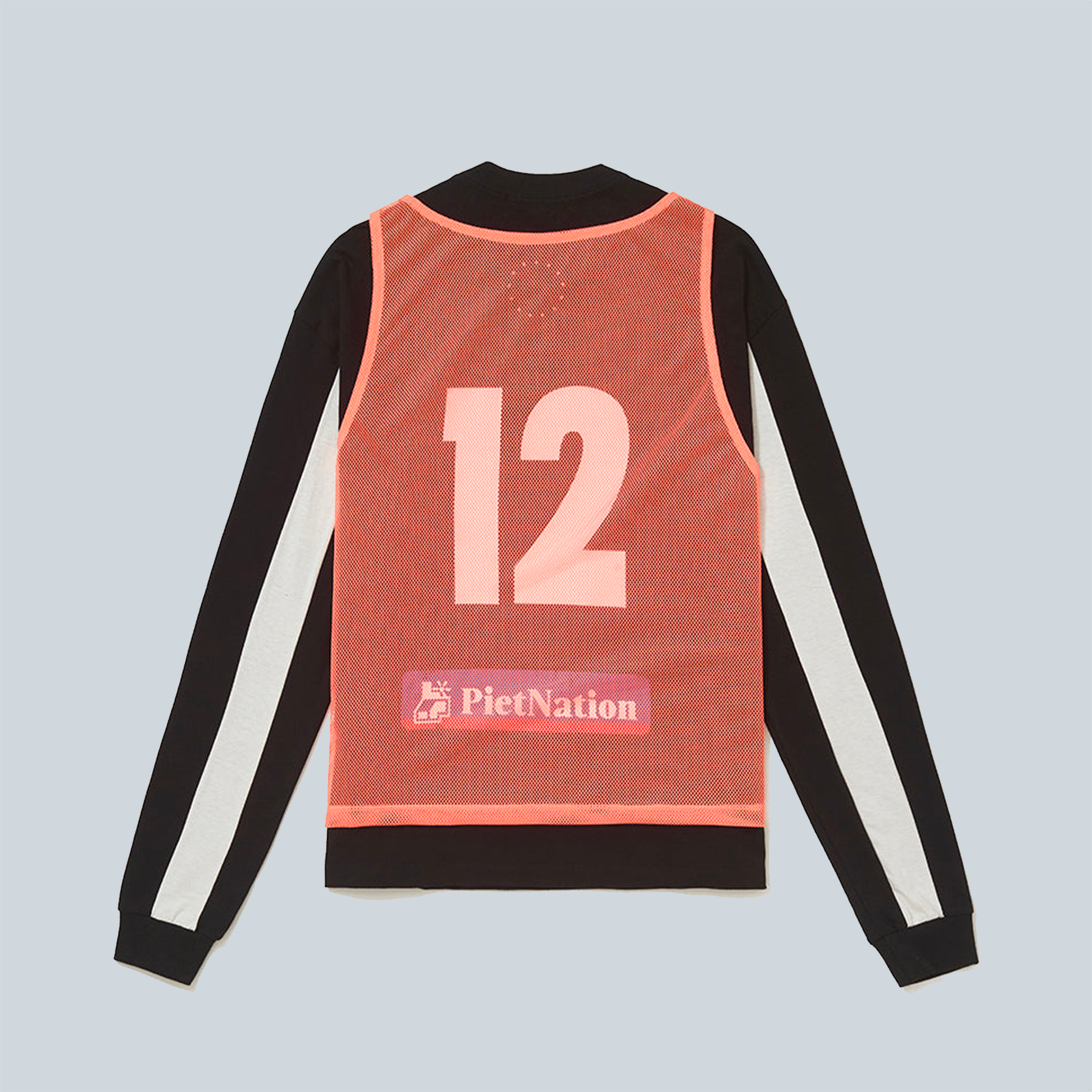 VEST LONG SLEEVE TSHIRT - BLACK