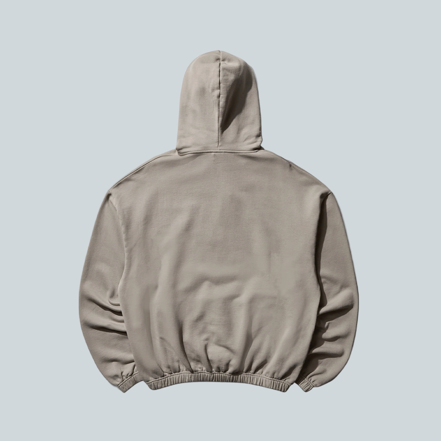 UMBRO LOGO MASK HOODIE - TAUPE image 1