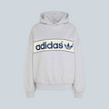 BLOCK HOODIE - LIGHT GREY HEATHER