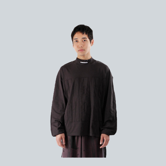 UMBRO ACUTO MOCK LONG SLEEVE - WASHED BLACK image 0