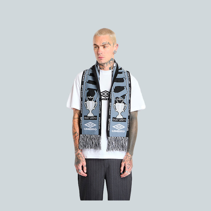 UMBRO CULT UNITY SCARF - BLACK GREY image 0