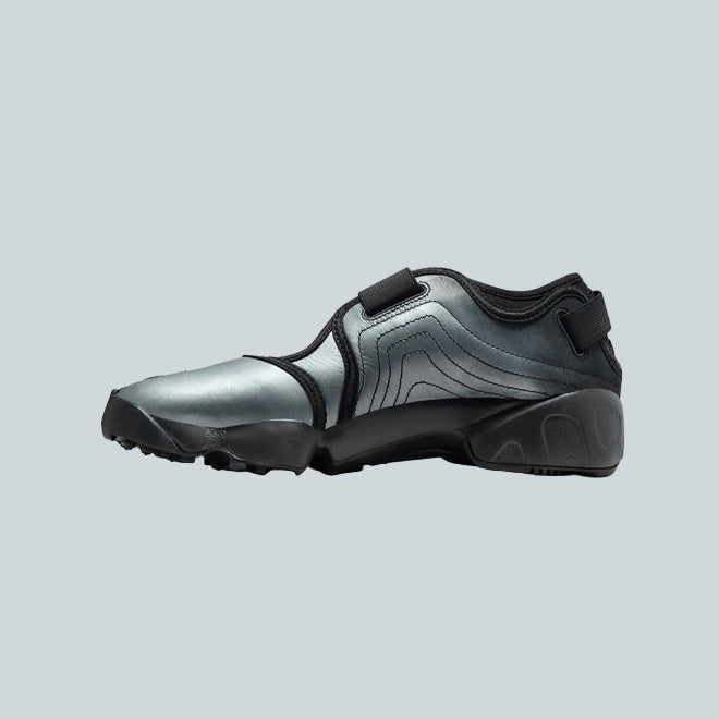 NIKE AIR RIFT LEATHER - BLACK / METALLIC SILVER image 2