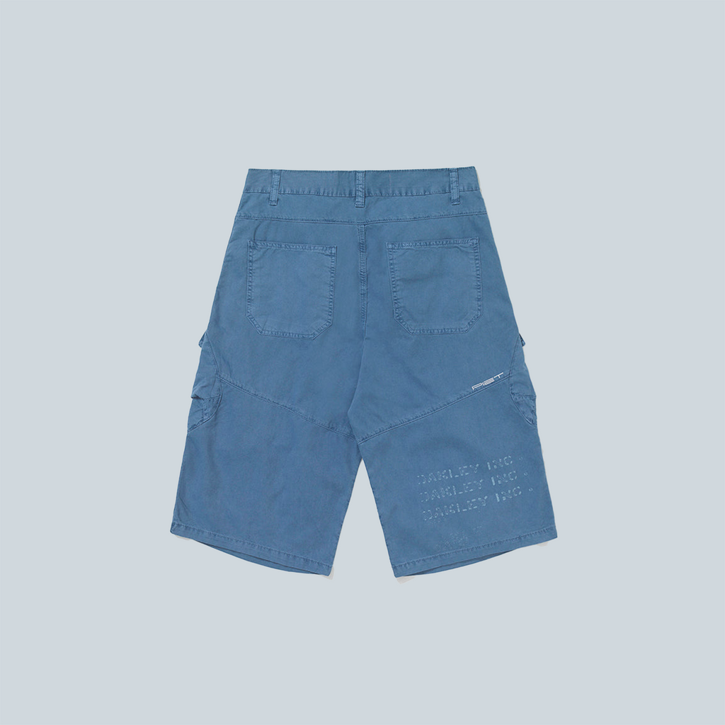 SB OVERSIZED SHORTS - STEEL BLUE