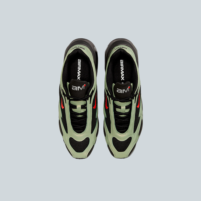 NIKE AIR MAX MUSE - BLACK/UNIVERSITY RED/OIL GREEN image 2